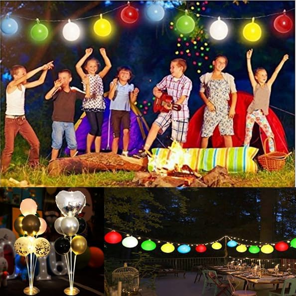 Led Balloon Lights, 20 Pack Multicolor LED Mini Submersible Waterproof Blinking Party Lights for Paper Lantern Balloon Wedding Halloween Christmas Party Indoor Outdoor Decoration