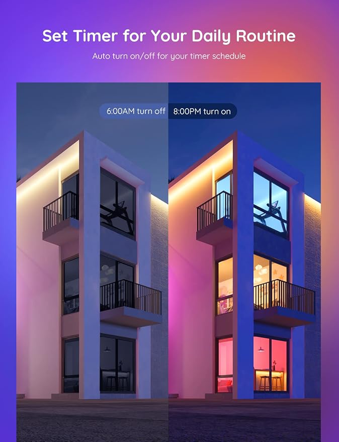 Govee A19 LED Light Bulb, WiFi Bluetooth Smart Light Bulbs, Multi-Color & Warm to Cool White Lighting, 800LM, 2700K-6500K, E26 Base for Bedroom Living Room