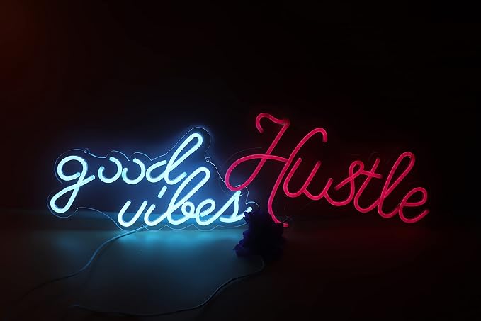 Ulalaza LED Neon Sign Night Light for Wall Party Décor Bedroom Room Bar Wedding Home Birthday Art Decoration Christmas with USB Chain Light modulator 5v (lets party blue)
