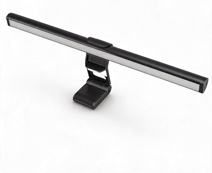 Dpofirs USB Eye Care Reading Monitor Light Bar, 3 Color Desk Light for Home Study Gaming, 245Ml