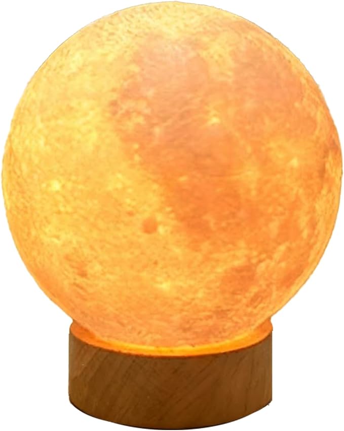 Magical Moon lamp - Enchanting Night Light for Kids & Soothing Moons Decor - Perfect Moon Light Gift with 3D Lunar Glow (Old World)