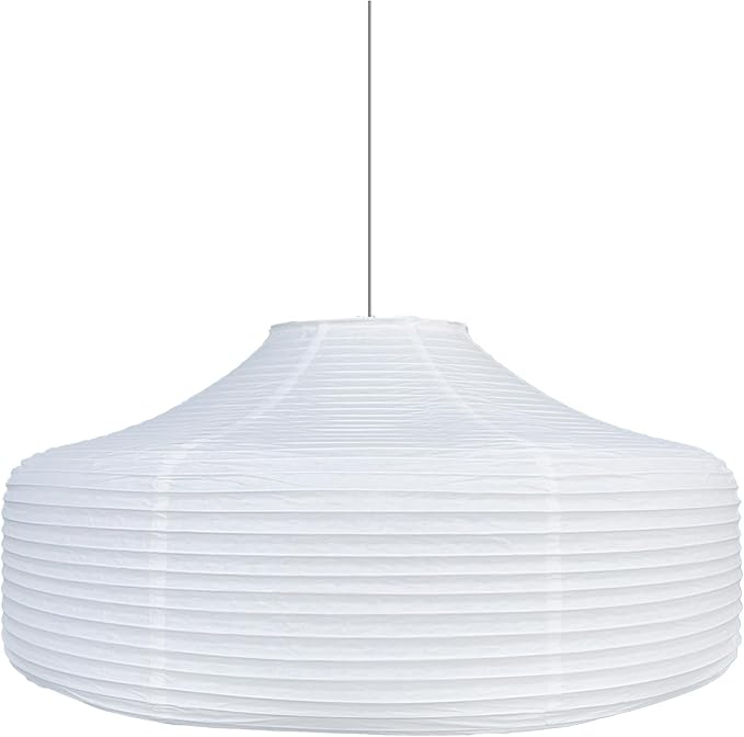 White Large Ceiling Paper Lanterns Shade(50cm,19.69"), Rice Paper Lights Lamps, Vintage Chinese/Japanese Pendant Lantern Lamps, Hanging Paper Lamp Shade for Living Room,Wedding,Bedroom