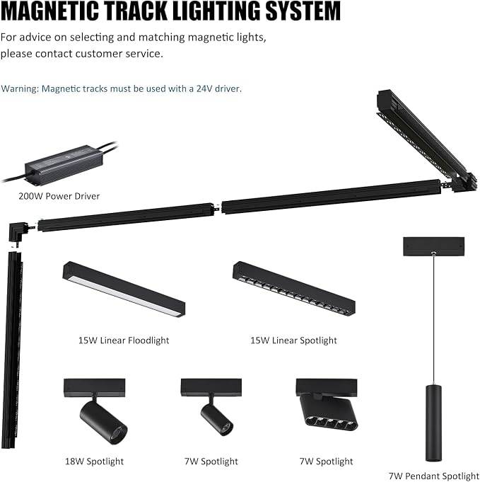 SCON Horizontal Corner Joint Connector for Recessed Magnetic Track Lighting | 24V Professional Grade Aluminum Corner Piece to Create Custom L-Shape Layouts, Compatible Magnetic Track System