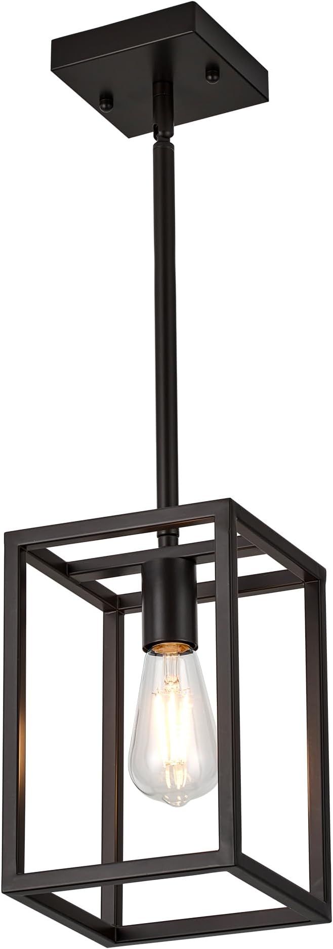 Kitchen Light fixtures Pendant Lighting Chandeliers for Dining Rooms, Mini Pendant Lights 1-Light Modern Hanging Light Fixture Matte Oil-Rubbed Bronze Industrial for Kitchen Island