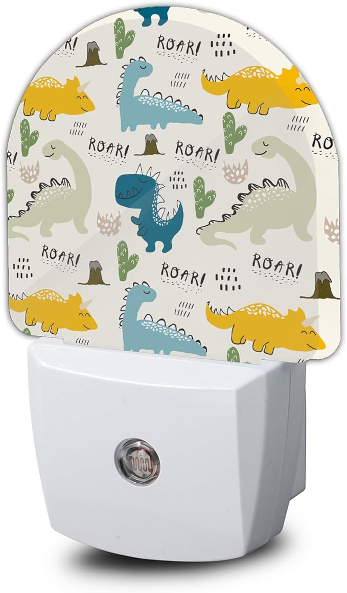 Cartoon Cute Dino Night Light, Night Lights Plug Into Wall Decor,Auto Sensor Lamp Home Indoor Stairway Kitchen Corridor Boys Girls Women Men Room Gifts