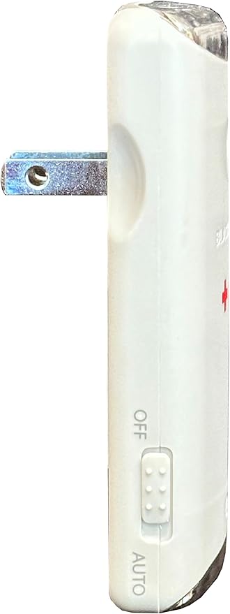 Officially Licensed American Red Cross by Eton Blackout Buddy Swivel Emergency Flashlight, Automatic Power Failure Light, LED Nightlight, Rechargeable, White