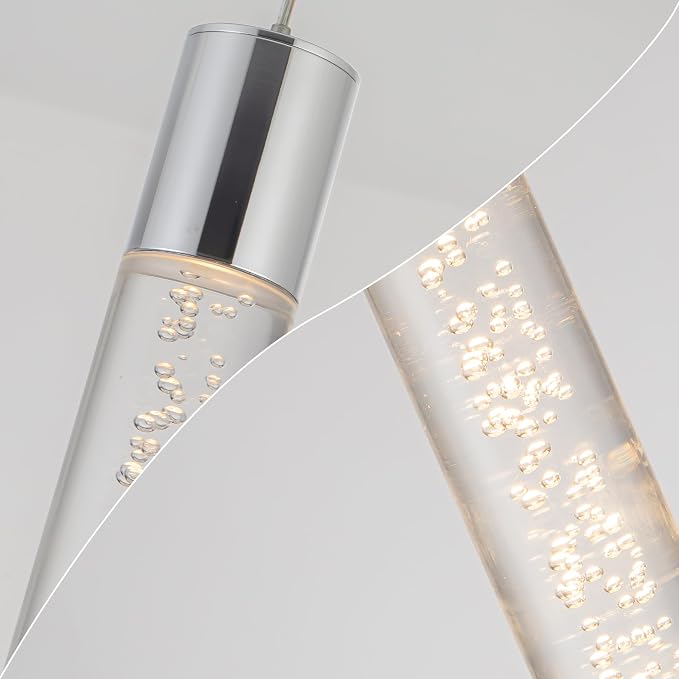 Modern LED Pendant Lights Kitchen Island Lighting,Dimmable 5CCT/2700K/3000K/3500K/4000K/5000K,Hanging Island Lights Kitchen Ceiling Lighting Fixtures,for Kitchen Dining Room (3 Pack)
