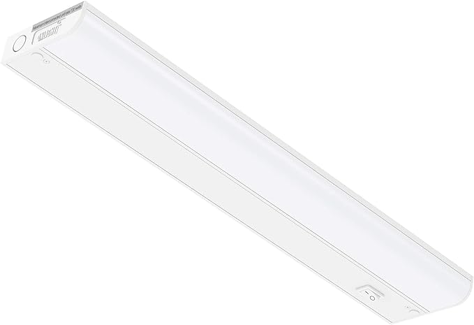 Inlight 18-inch Hardwired Only LED Under Cabinet Lighting, Daylight White(5000k), Dimmable, Matte White Finished, ETL Listed, IN-0201-12-WH-50