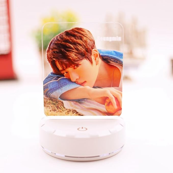 YJYP Night Light Felix Bangchan Hyunjin Colorful Acrylic LED Nightstand Lamp