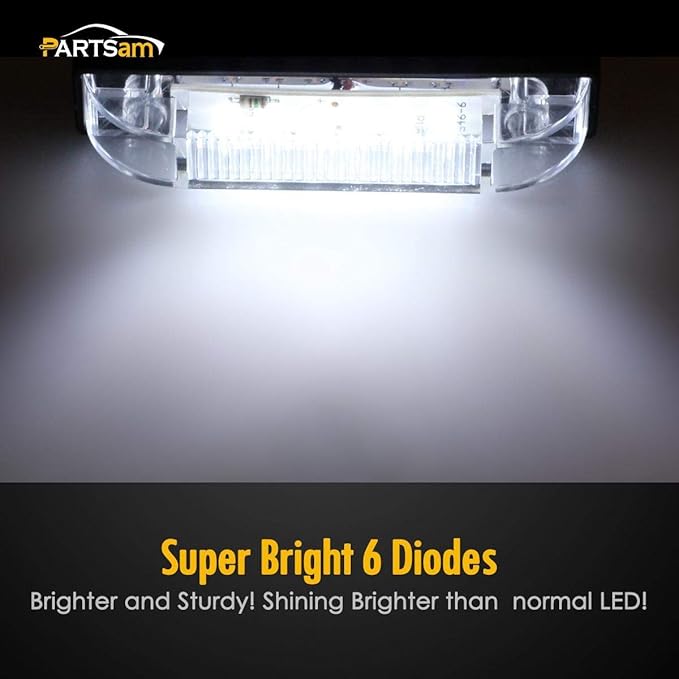 Partsam 4" Ultra-Thin-Line White 9 LED Utility Light Bar, Sealed Clear Lens Marine Boat Lights, Trailer Car RV Camper Car Pickup Dome Lighs, Marker Lights, Under Hood Lights