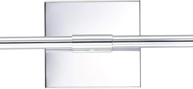 JONATHAN Y Makena 28" 1-Light LED Wall Sconce, Chrome | Dimmable, Modern, Integrated 12W, Hardwired, Sleek Metal, Ambient, Bathroom Mirror, Bedroom, Hallway, Vanity Mount