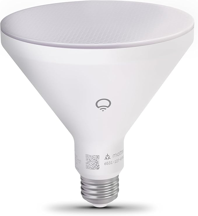 LIFX Color PAR38 Smart LED Bulb, 1600 Lumens, Indoor/Outdoor Can & Flood Light, Millions of Colors + Tunable White, IP65 Weatherproof, Wi-Fi, Works with Alexa, Google Home & Siri, LFXPAR381600RGBW