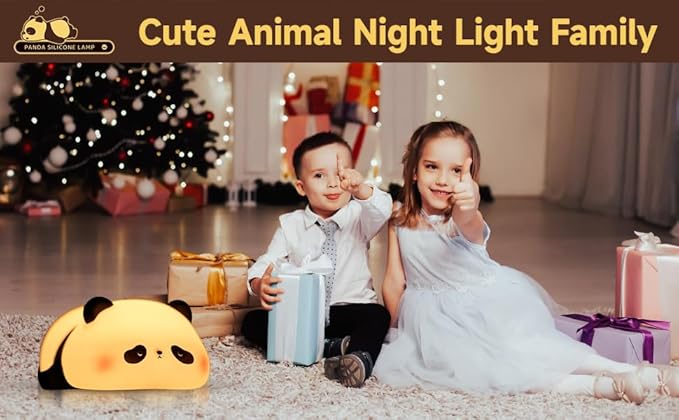 Cute Duck Lamp,Fun Lying Flat Duck Panda Night Light,LED Squishy Animal Novelty Lamp,Toddler Baby Night Light for Kids,Nursery Touch Kawaii Lamp Room/House Décor Nursery Nightlight for Breastfeeding