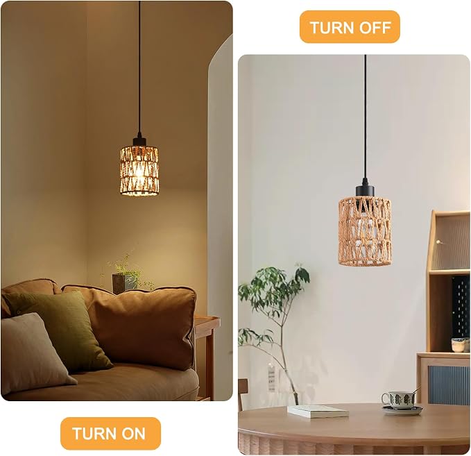Farmhouse Pendant Light Fixture, Black Pendant Lights for Kitchen Island Industrial Lantern Pendant Light Fixtures with Light Shade, Adjustable Height Hanging Pendant Lighting
