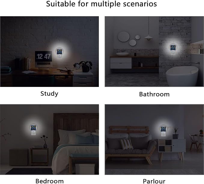 Blue Octopus Holding Beer Night Light Dusk to Dawn Sensor LED Night Dimmable Nightlight Lights Plug into Wall for Living Room