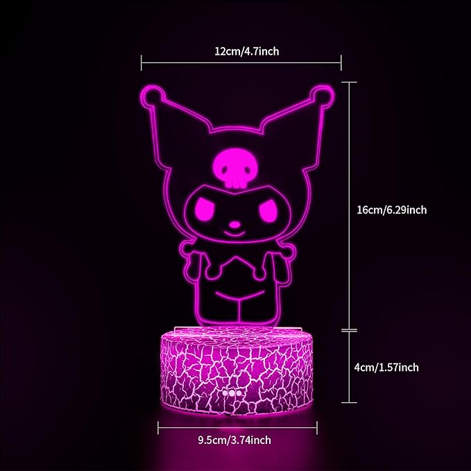 Cute Night Light,Cartoon Night Light,Anime Charater 7 Color Change Decor Lamps,Gifts for Christmas Birthday