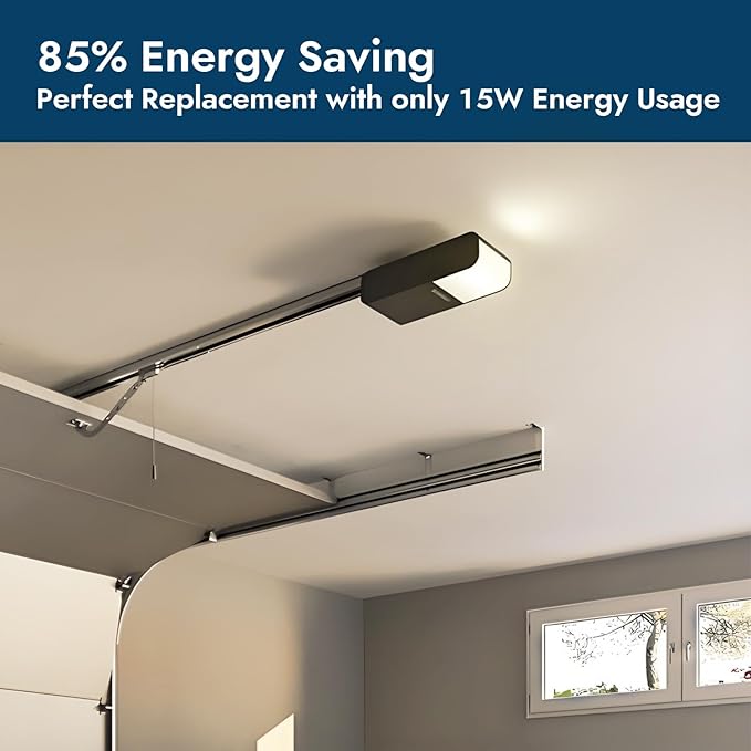 Garage Door Opener LED Light Bulb 2 Pack，15W Equivalent to 100W Garage Light Bulb,A19 3000K Soft White E26 Base 120V Outdoor Light Bulbs,Minimize Interference,Dimmable