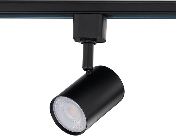 Amped Collection LED 10W Track Head 3000K Warm White Energy Efficient in Black for H Track, Standard 3-Wire Track System (Pack of 10 Lights)