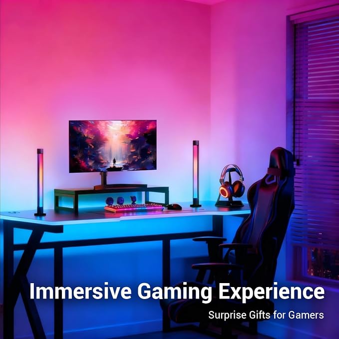 Smart Gaming Light Bar Ambient Lighting, LED Backlights with Scene and Music Sync for Game Monitor, PC, TV, Room Decoration Valentine's Day Gift