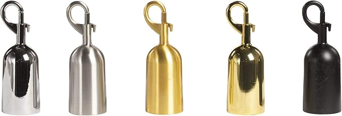 Montour Line Velvet Hanging Stanchion Rope Foam Core, 6 Foot Red Rope with Polished Brass Snap Ends
