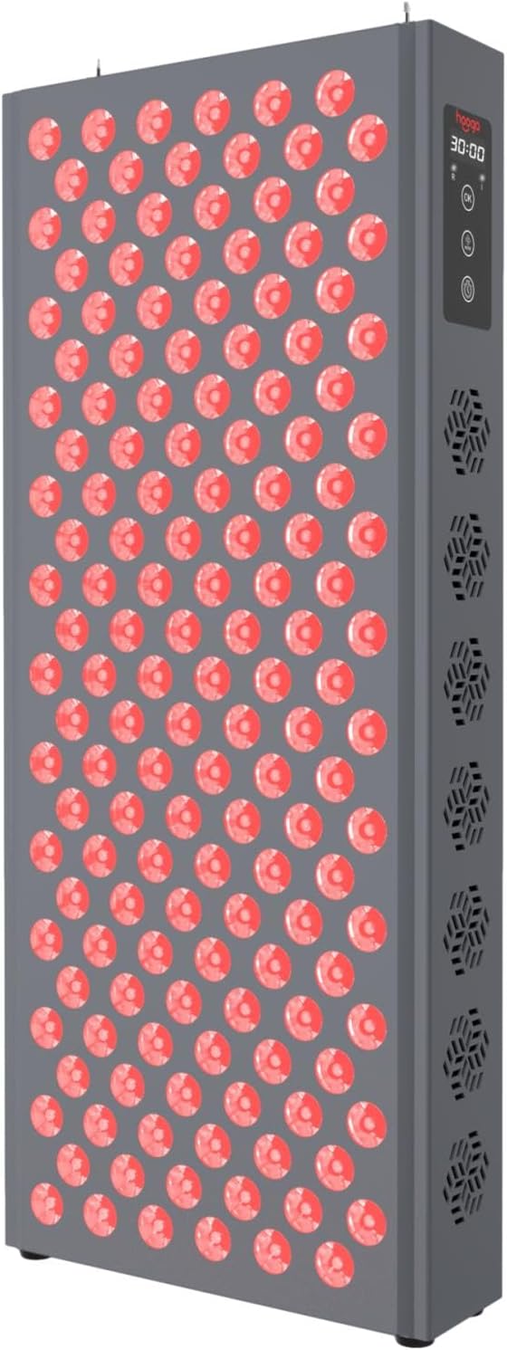 Hooga PRO750 Red Light Panel - 150 LEDs | 150 dual-chip 5W LEDs deliver over 183mW/cm2 irradiance at 6 inches for half-body therapy
