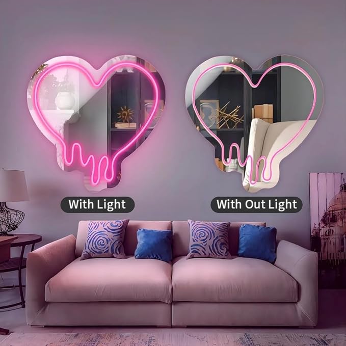 Ulalaza LED Neon Sign Night Light for Wall Party Décor Bedroom Room Bar Wedding Home Birthday Art Decoration Christmas with USB Chain Light modulator 5v 16.5''*9.1''