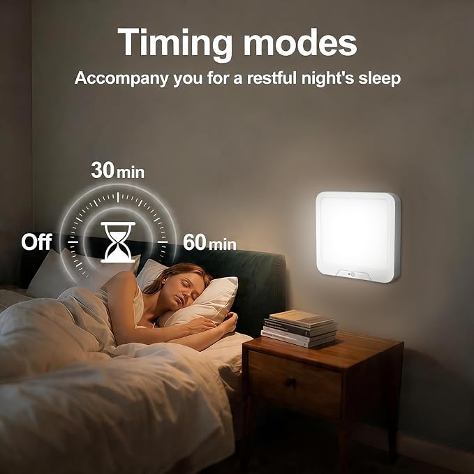 Rechargeable Motion Sensor Ceiling Light with Remote,Square-8.27in,1 Pack | Wireless Magnetic Closet Light 3 Color Dimmable Battery Operated Ceiling Lights for Pantry Shed Hallway Porch Garage Stairs