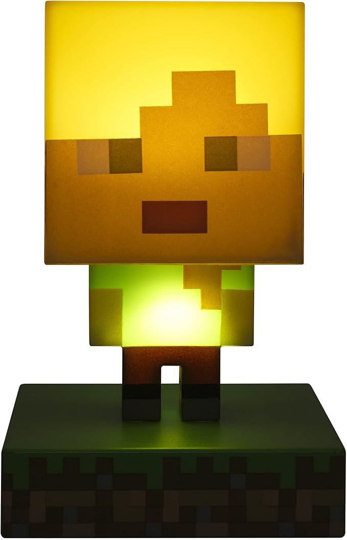 Minecraft Alex Icon Light - Officially Licensed Minecraft Gift for Gamers, Battery Powered Night Light | Paladone