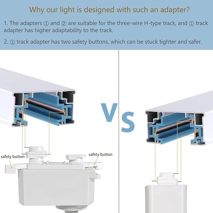 Ultra-Bright H Type White Track Lighting Heads, 12PCS 4000K Natural White 20W 2400lm for Accent Lighting, Dimmable LED Track Lighting Ceiling Spotlight Fixture