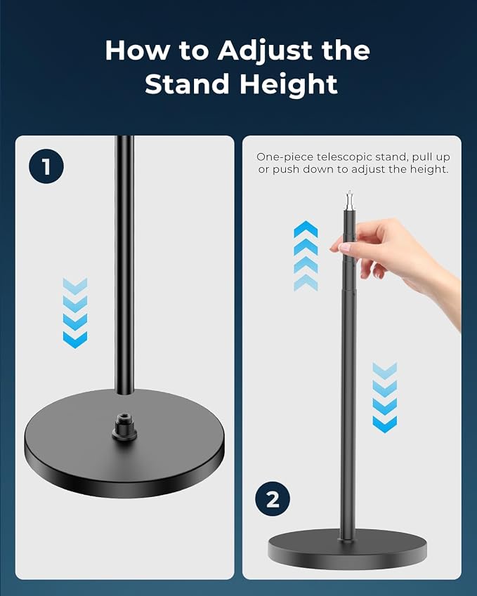 Aureday 12” Ring Light with Stand and Phone Holder, 79” Tall LED Circle Light with Weighted Base & Remote, Dimmable Floor Lamp for Video Recording, Barber, Live Stream, Makeup, Photography
