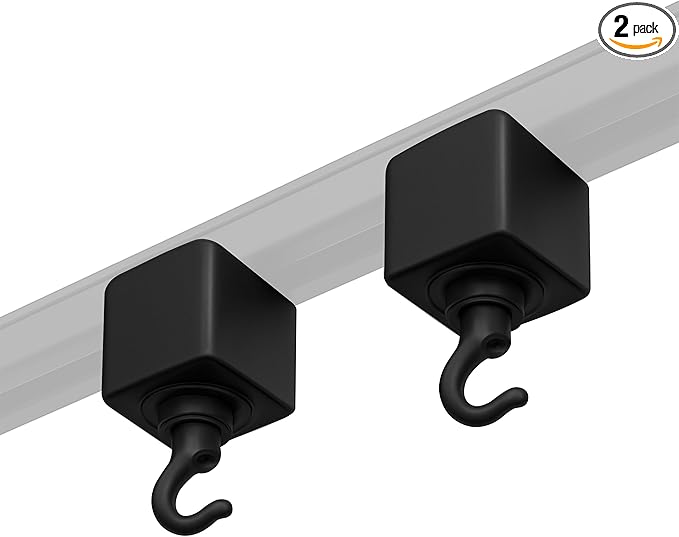 OHLECTRIC Track Light NT-308B - Black - Utility Hook - Single or Dual Circuit - Compatible with Halo Track