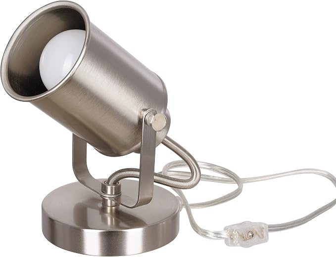 Catalina Lighting 18775-015 Modern Multipurpose Spotlight Desk or Wall Mount Accent Lamp, 6", Brushed Nickel