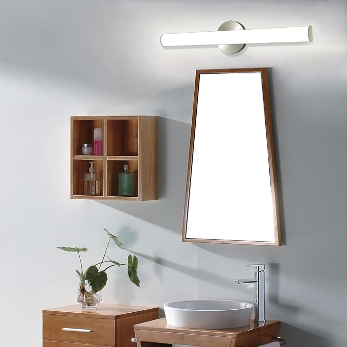 OOWOLF LED Bathroom Vanity Light, 16W 24inch Bathroom Lights Fixture,1600LM Led Vanity Lights Bar, 4000K Natural White Bath Wall Lighting Fixture Sconce Indoor, Vanity Light Fixtures Over Mirror
