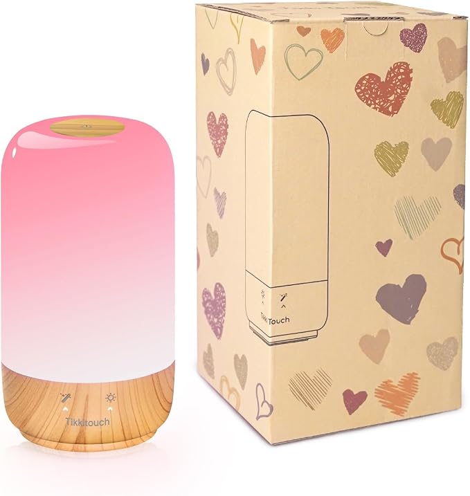 Tikkitouch Long Distance Touch Lamp, Gift for Couples & Family, Set of 1 | WiFi and Bluetooth setup, app control, touch activated, 16 million colors, for Mom Friend, share moments across any distance