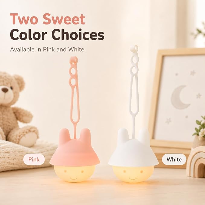 ShaArkMango Baby Night Light for Nursery, Travel Baby Essentials Must Haves | Soft Glow Car Seat Lighting for Night Driving Backseat, Rechargeable Night Lamp, Gentle Eye Caring Light for Infants Toddlers