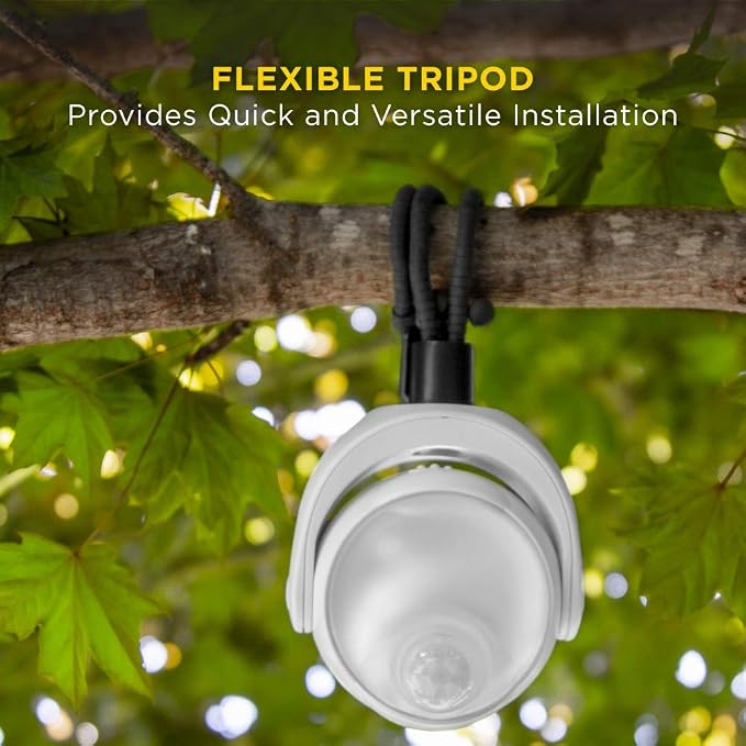 Lumenology Portable LED Motion Sensor Light Provides 148 Lumens with a 13 ft Detectable Range and Flexible Tripod Base with Magnetic Option – Indoor/Outdoor (White)