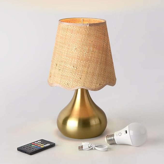 Ziqqeelam Cordless Table Lamp Rechargeable, Good Mini Table Lamp for Nightstand, Battery Operated Small Table Lamp for Small Spaces for Kitchen Counter, Bookshelf, Bedside, Bedroom, Living Room
