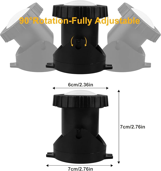 RGB Pond Lights with Timer, LED Underwater Submersible Colorful Landscape Spotlights, 98ft Remote Control IP68 Waterproof Fountain Lights for Fish Aquarium Tank Garden Yard Pool (Set of 2)