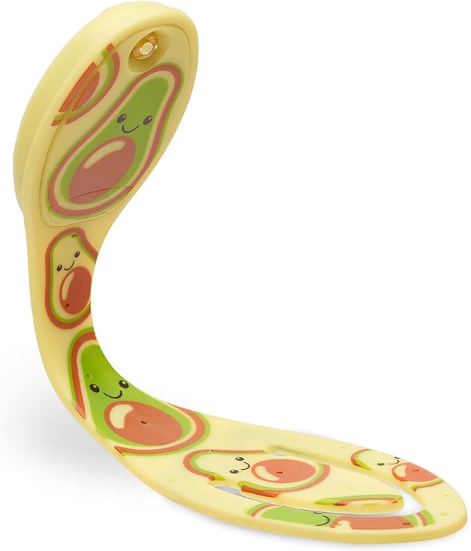 Gifts for Readers & Writers Book Light, Clip On Reading Light for Bed, 2in1 Flexilight & Bookmark, Small & Lightweight with a Soft Glow, 2 Batteries Included, Avocado