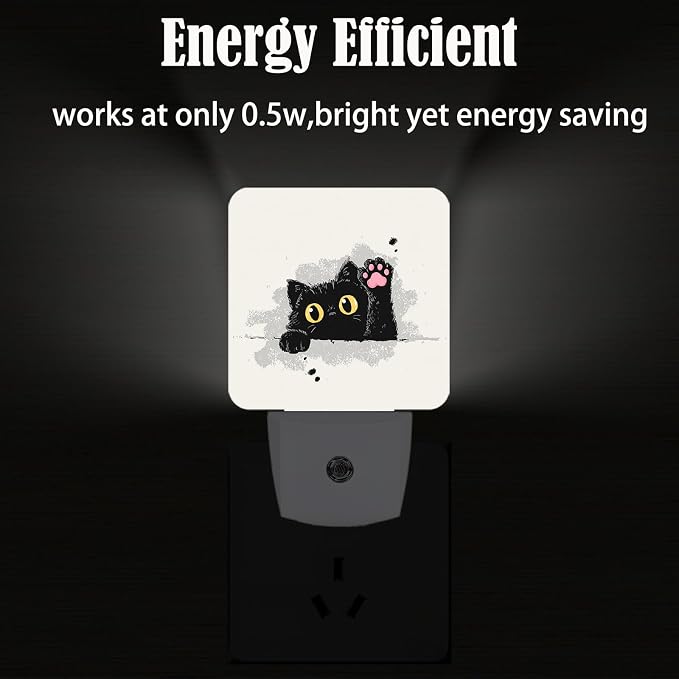 Funny Paw Night Light,Plug-in Nightlights Auto Sensor Night Lamp Dusk-to-Dawn Lamp Home Decor for Nursery Children Girls Boys