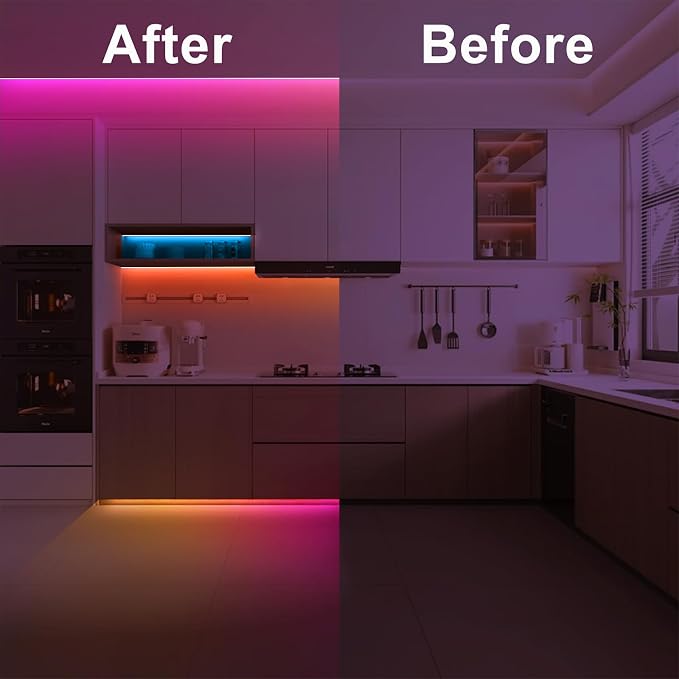 Tatazone 16.4ft Bluetooth RGB+IC COB Led Strip Light with App, Chasing COB Light Strip, Segmented Control, Music Sync, Color Changing Led Lights for Home Decor, Gaming, Cabinet, Desk