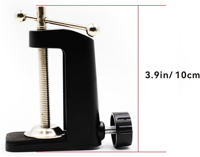 Universal C-Clamp Lamp Holder Desk Mount Clamp Base for Swing Arm Lights, DIY Lighting, Monitors, Workbenches