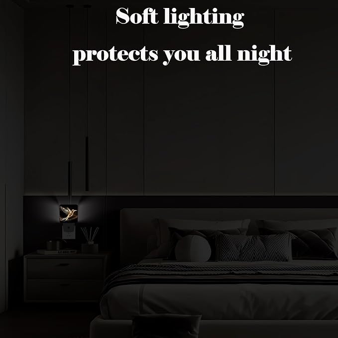 Hummingbird Night Light,Plug-in Night Lights with Dusk-to-Dawn Sensor for Stairway,Hallway,Bedroom Sleep Friendly Ideal for Women/Girls/Boys Gift,0.5w