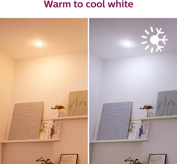 PHILIPS Smart 65W BR30 Color LED Smart Bulb 4-Pack -E26- Indoor - Connects to Your Existing Wi-Fi - Control with Voice or App + Activate with Motion - Matter Compatible