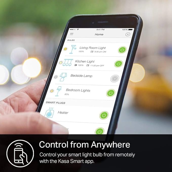 Kasa Smart Light Bulbs That Compatible with Alexa and Google Home,Dimmable Smart LED Bulb,A19,9W,800Lumens,Soft White(2700K),CRI≥90,WiFi 2.4Ghz only,No Hub Required,(KL110P4),(Pack of 48)