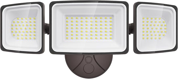 Onforu 150W Flood Lights Outdoor, 15000LM Brightness LED Light Outside, IP65 Waterproof LED Exterior Floodlight with 3 Adjustable Heads, 6500K White Outdoor Security Light for Yard Garage Eave