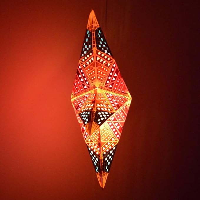 Crux Paper Star Lantern with 12 Foot Power Cord Included