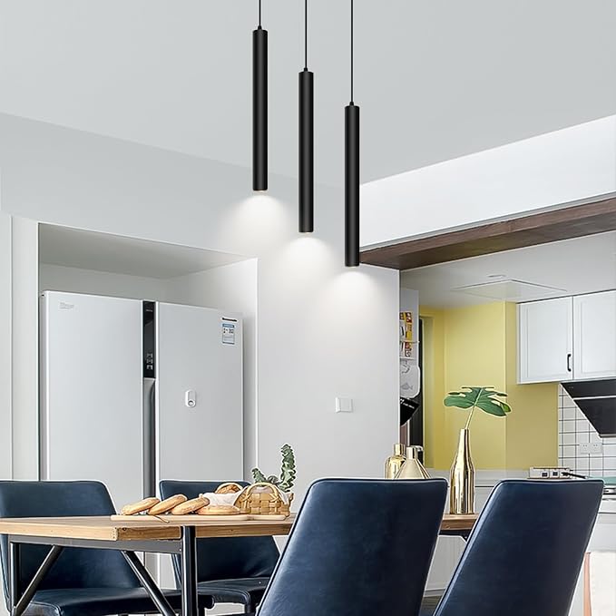 Modern 3-Light Pendant Light Fixtures Round Pendant Lights Kitchen Island LED Minimalist Pendant Lighting Fixture for Kitchen,Dinning Room,Bedroom,Hallway,Bar