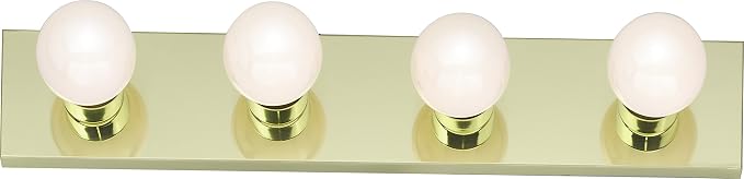Nuvo Lighting SF77/189 Transitional Four Light Vanity in Brass-Polished/Cast finish