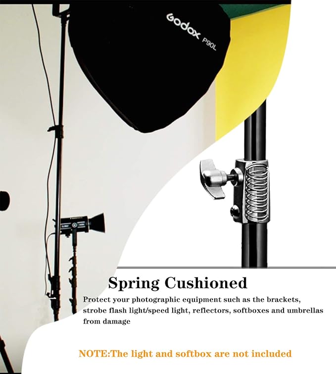Godox 149 Inches Heavy Duty Aluminum Photography Light Tripod Stand for Aputure Ls60W 300D II Godox SL-60W SL-150II FV150 FV200 AD300PRO AD400PRO Studio Photography Lighting